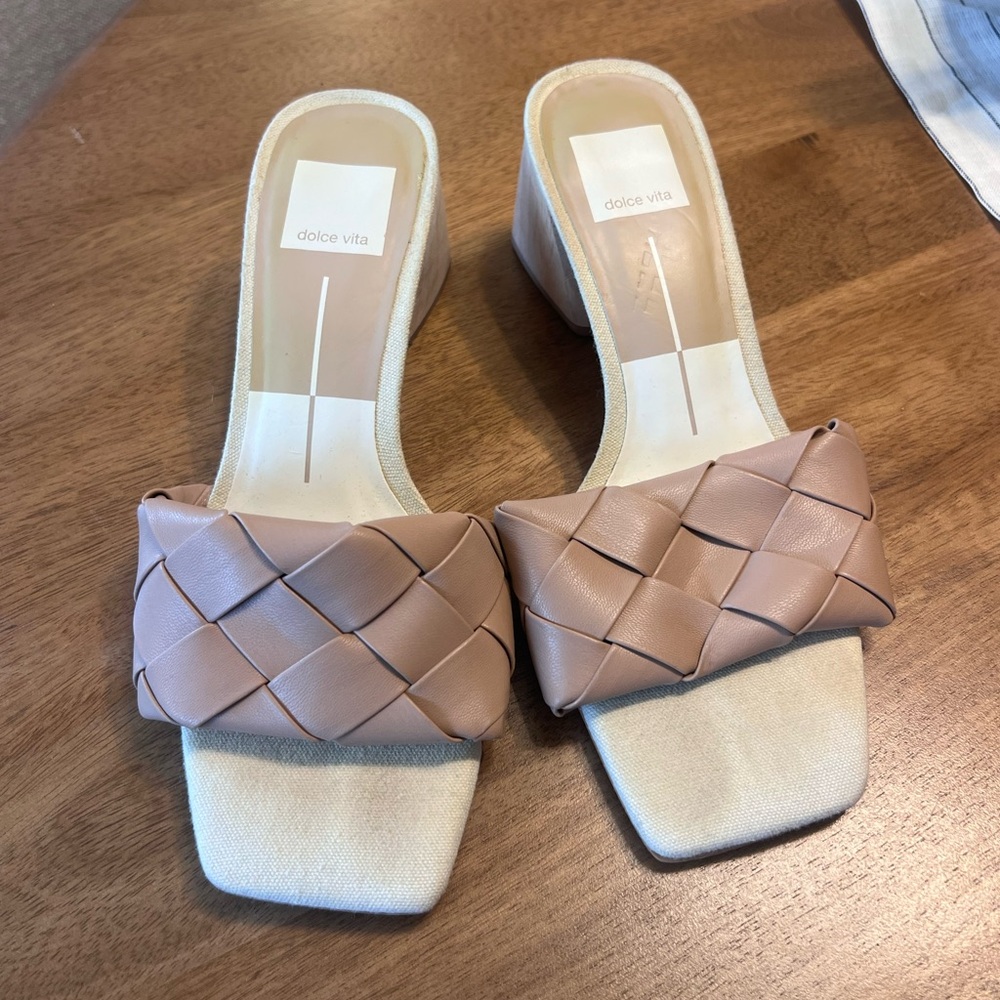 Dolce Vita Tan Block Heel - Size 6.5